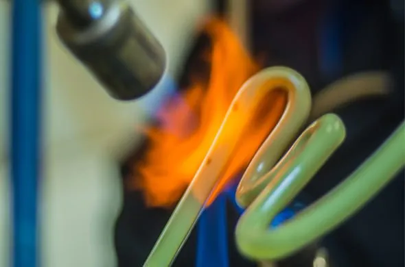 Kevin Killen making neon tubes
